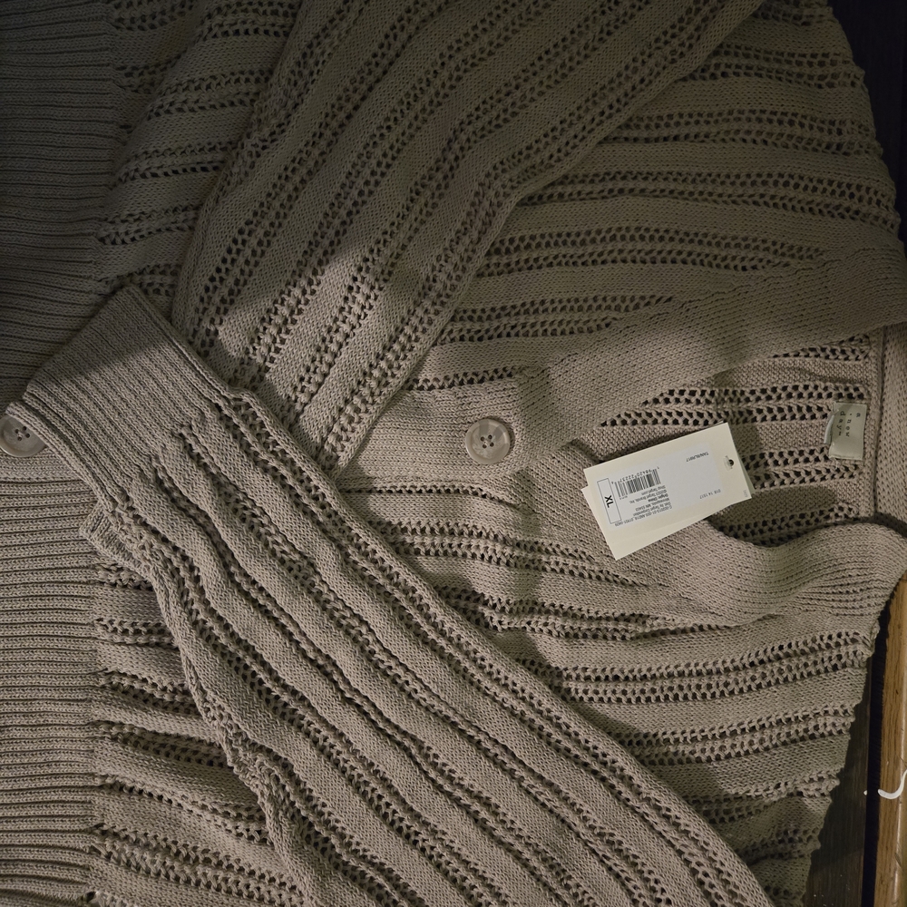 a new day Womens Brown Cardigan Sweater